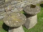 Antique Limestone Staddle Stones