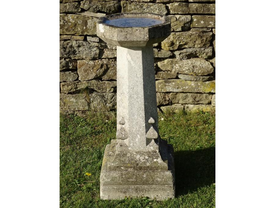 Vintage Stone Birdbath
