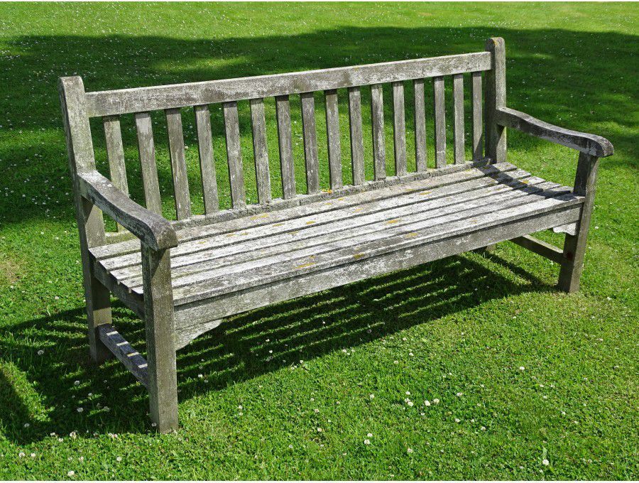 Weathered Teak Bench