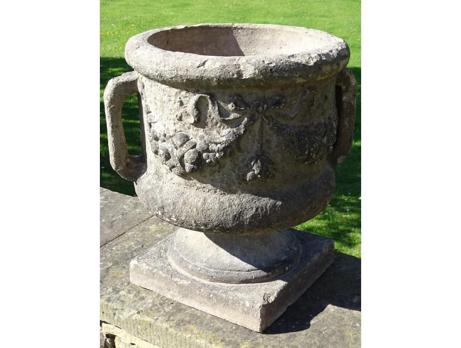 Vintage Earthenware Garden Urn