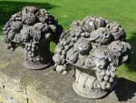 Pair Basket Finials