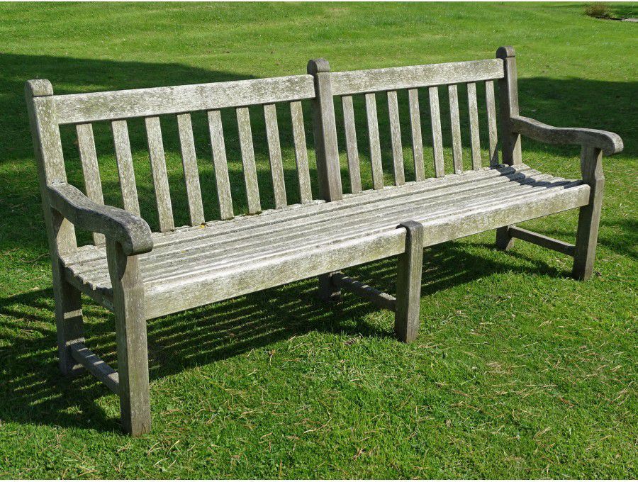 weathered Teak Park Bench