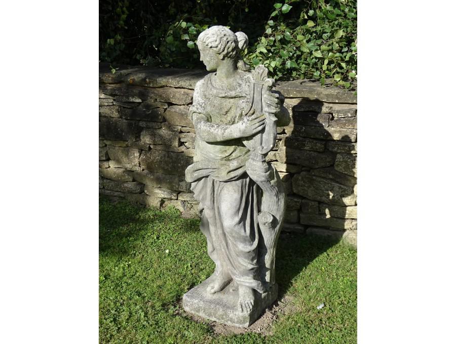 Weathered Garden Statue