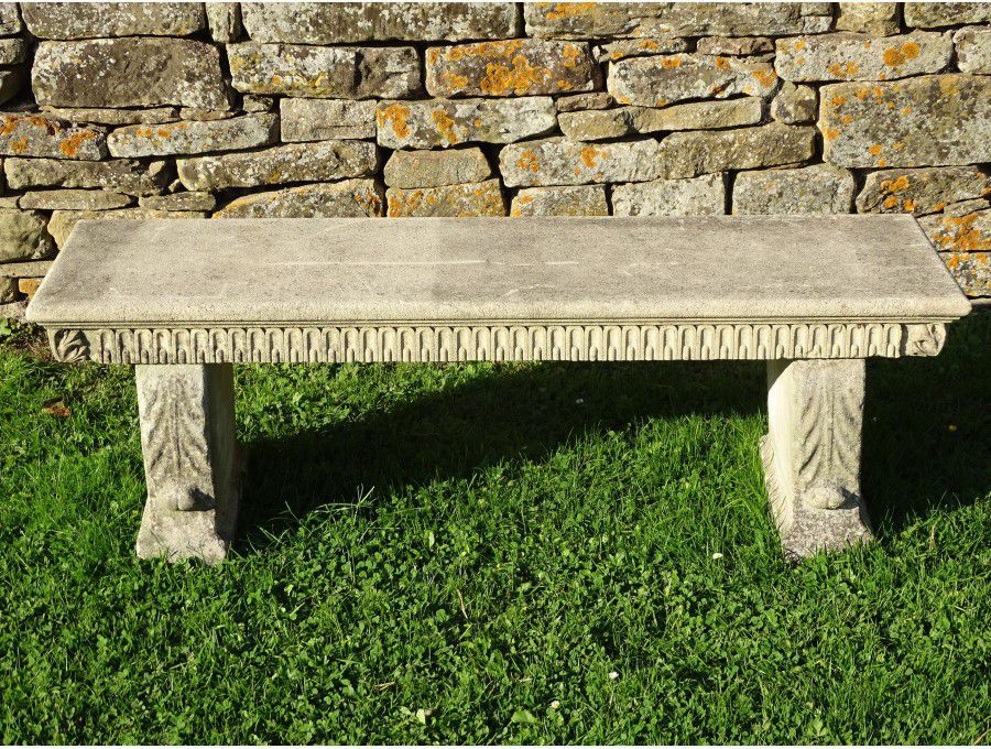 Weathered Stone Garden Seat