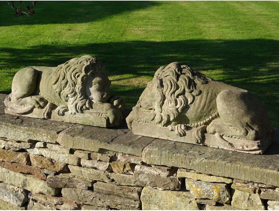 Pair of Canova Lions