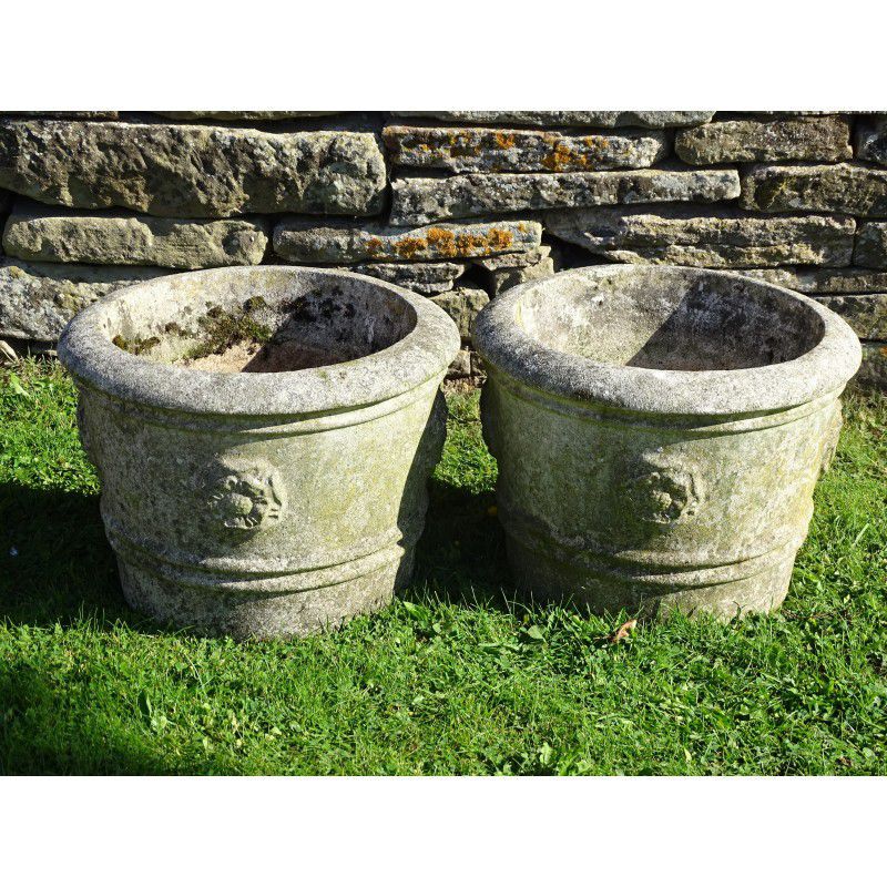 Pair of Vintage Garden Planters | Garden Antiques | Holloways Garden