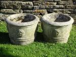 Pair Vintage Garden Planters
