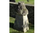 Carved Stone Celtic Bust