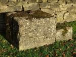 Salvaged Limestone Mounting Block