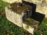 Salvaged Limestone Mounting Block