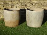 Old Galvanised Barrel Planters