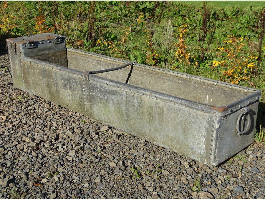 Old Galvanised Trough Vintage Garden Salvage Holloways Garden Antiques