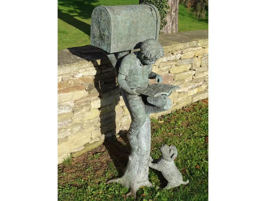 Large Bronze Garden Statue