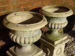 Pair Antique Garden Urns