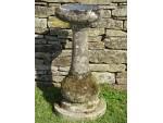 Antique Limestone Birdbath