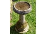 Antique Limestone Birdbath