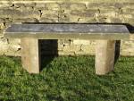 Salvaged Sandstone Bench