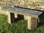 Salvaged Sandstone Bench