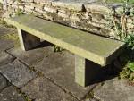Salvaged Stone Bench