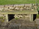Salvaged Stone Bench