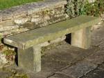 Salvaged Stone Bench