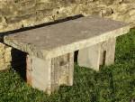 Salvaged Stone Bench