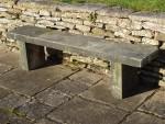 Salvaged Stone Bench