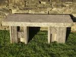 Salvaged Stone Bench