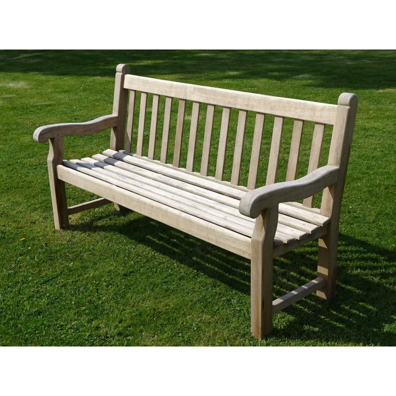 Weathered Teak Bench Garden Furniture Holloways Garden Ornaments