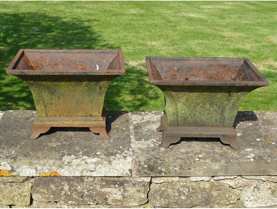 Pair Antique Planters