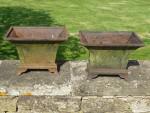 Pair Antique Planters