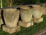 Three Large Vintage Planters