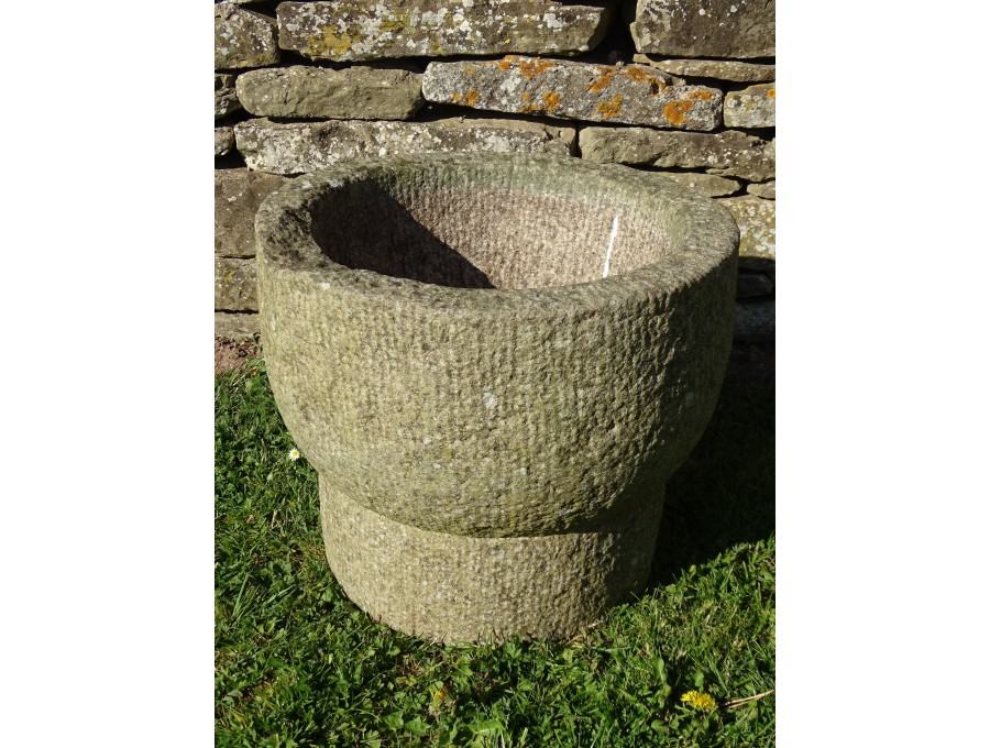 Carved Stone Planter