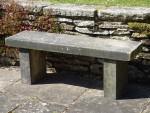 Salvaged Stone Bench