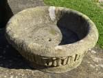 Oval Stone Planter