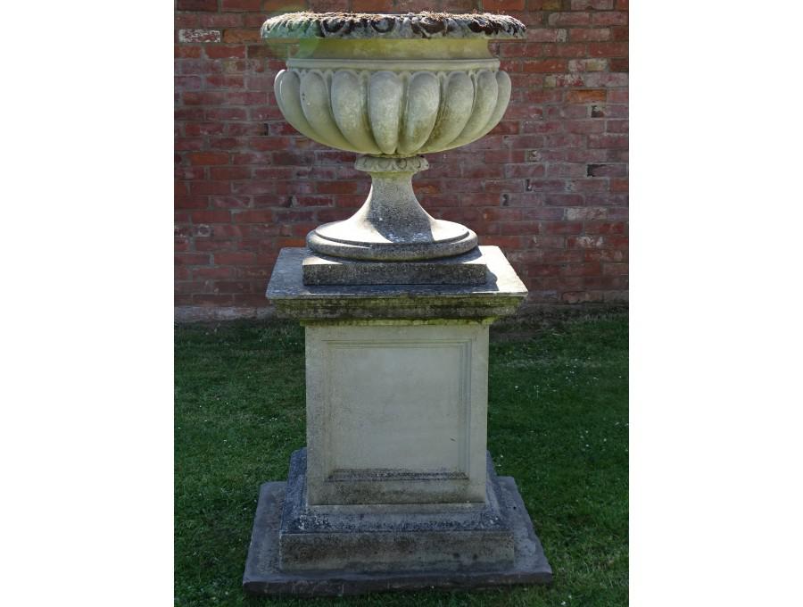 Large Weathered Garden Urn