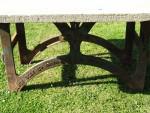 Salvaged Stone Garden Table