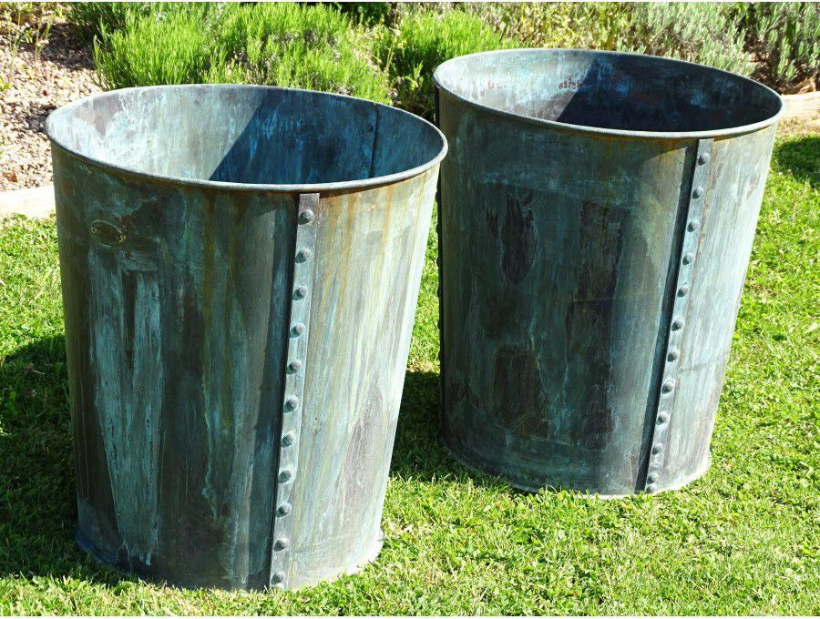 Copper Garden Planters (Pair)