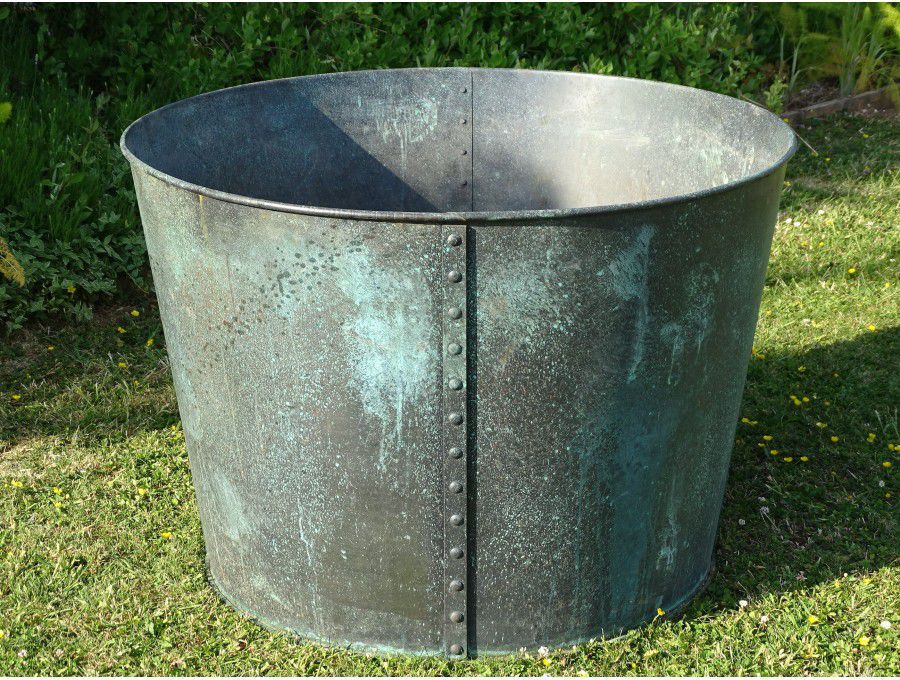 Large Copper Garden Planter