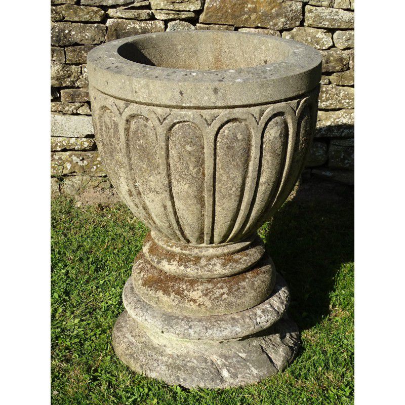 Weathered Stone Urn Urns Holloways Garden Antiques