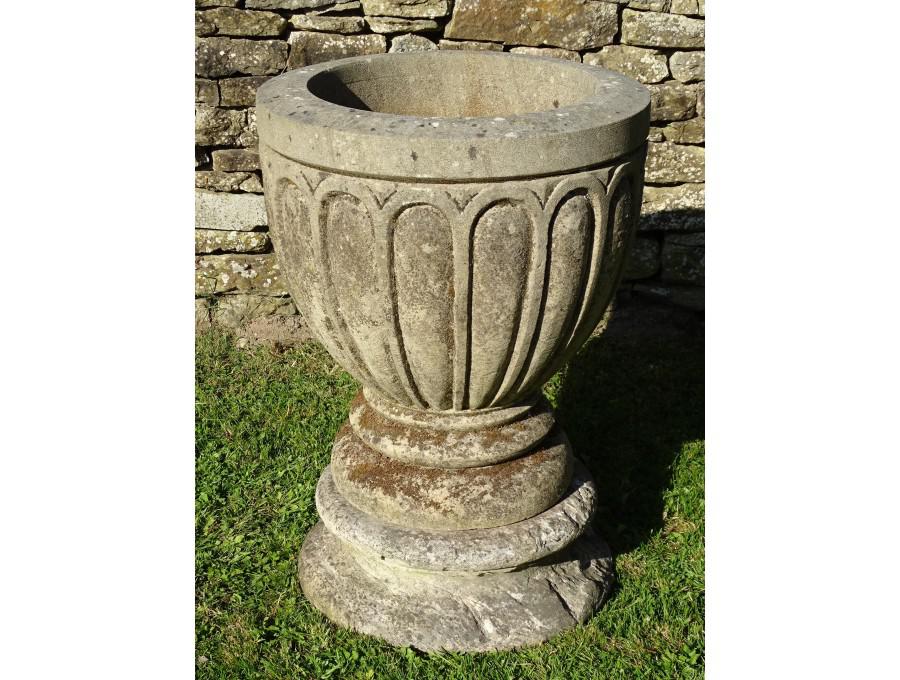 Weathered Stone Urn
