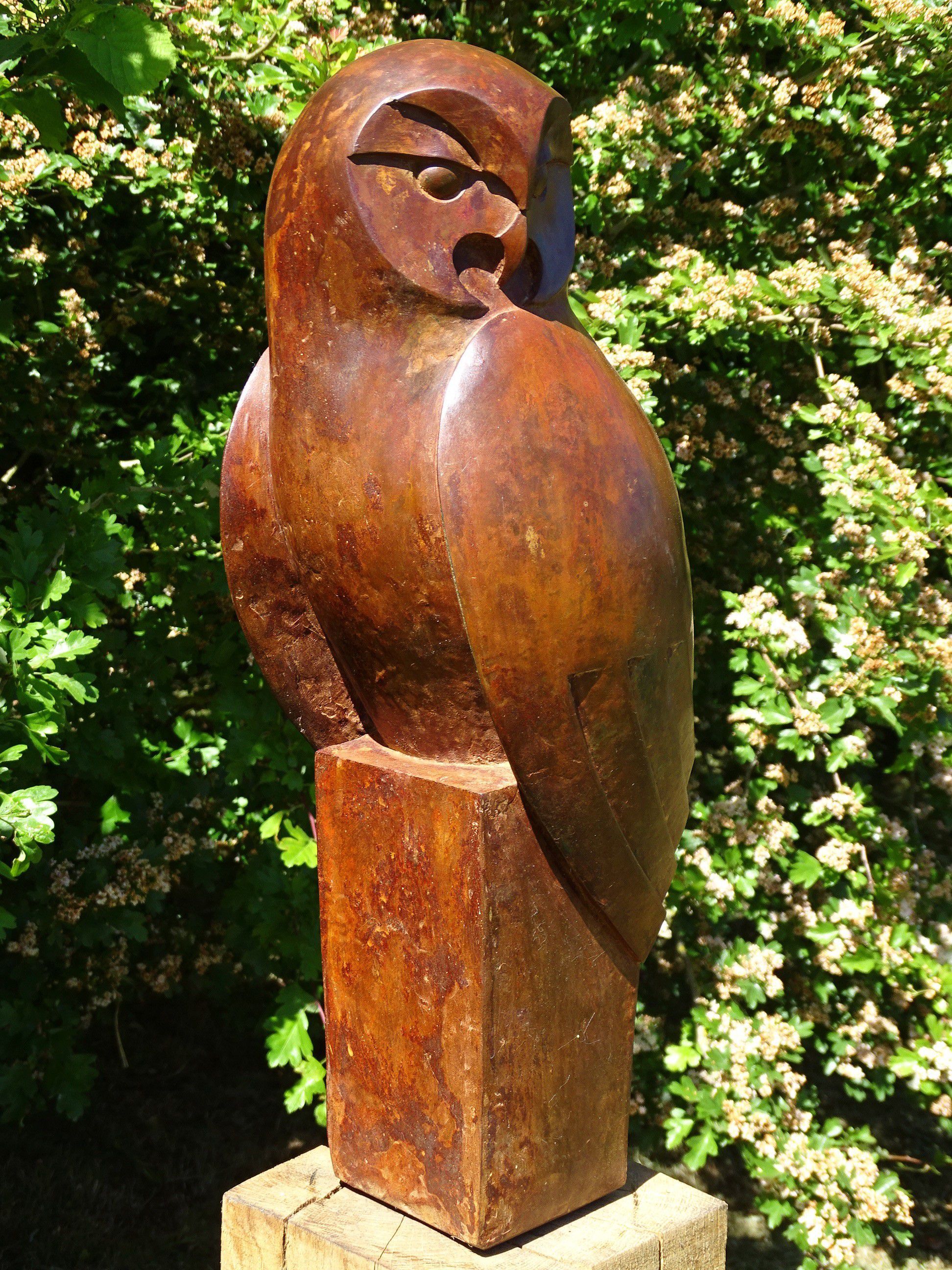 Paul Harvey 'Tawny Owl' Modern Garden Sculpture Holloways Garden