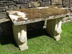 Salvaged Limestone Seat