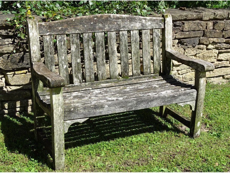 Weathered Garden Bench