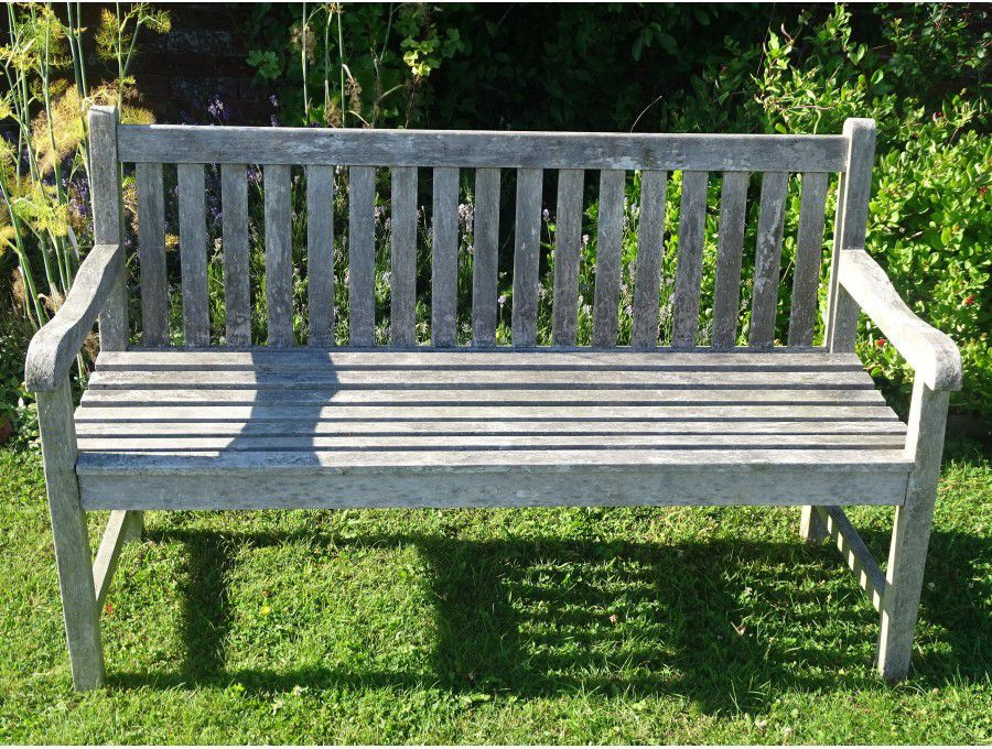 Weathered Teak Bench