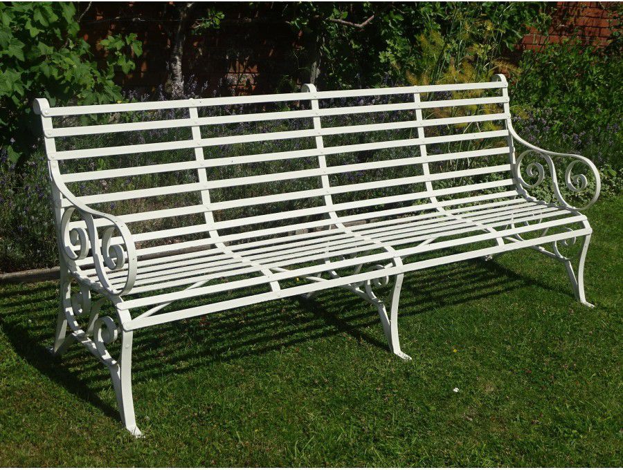 Antique Wrought Iron Bench