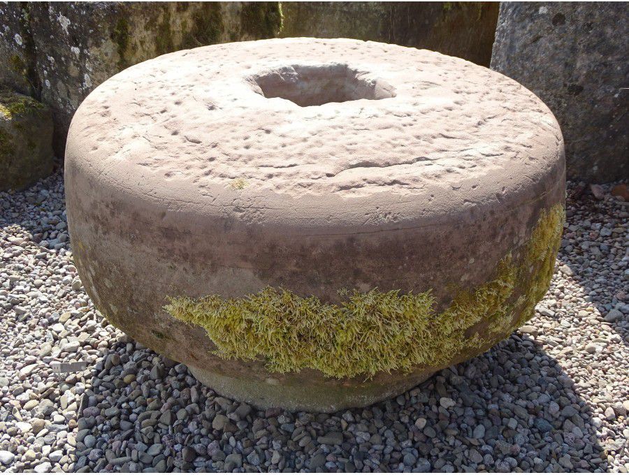 Antique Millstone Seat