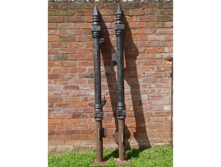 Antique Cast Iron Gate Posts