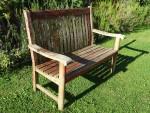 Weathered Teak Garden Bench