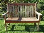 Weathered Teak Garden Bench
